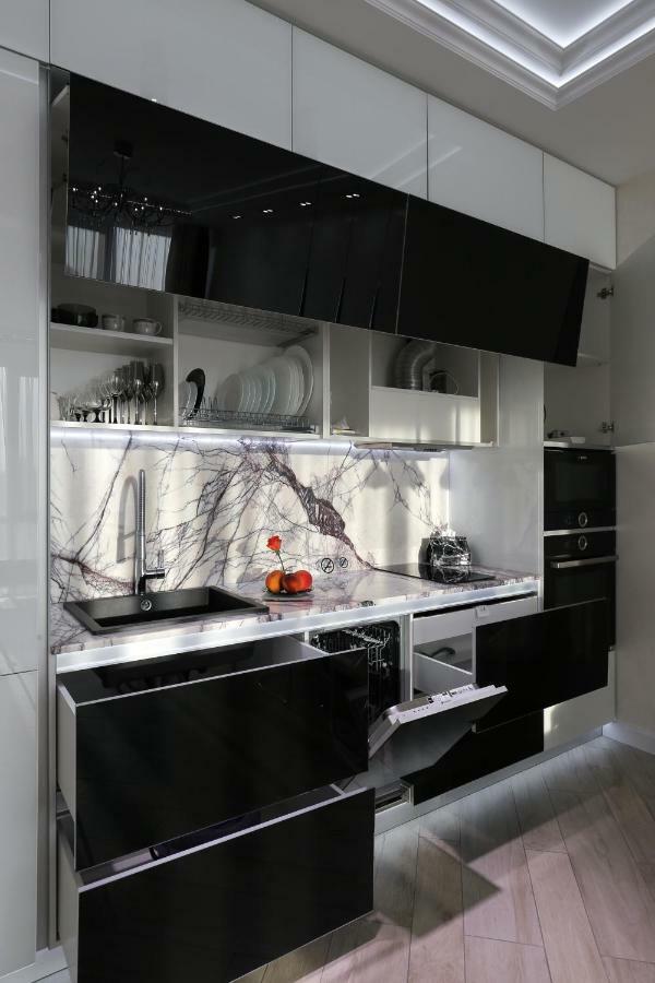 Black&White Apartment In Smart Plaza Kiev Buitenkant foto