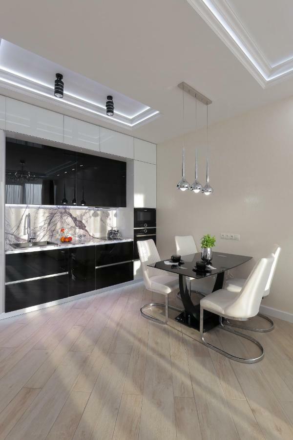 Black&White Apartment In Smart Plaza Kiev Buitenkant foto